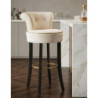 Sgabello Bar Luxy Crema cm 46x48x96
