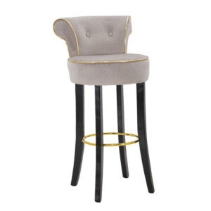 Sgabello Bar Luxy Grigio cm 46x48x96