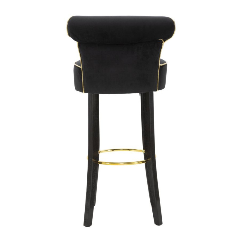 Sgabello Bar Luxy Nero cm 46x48x96