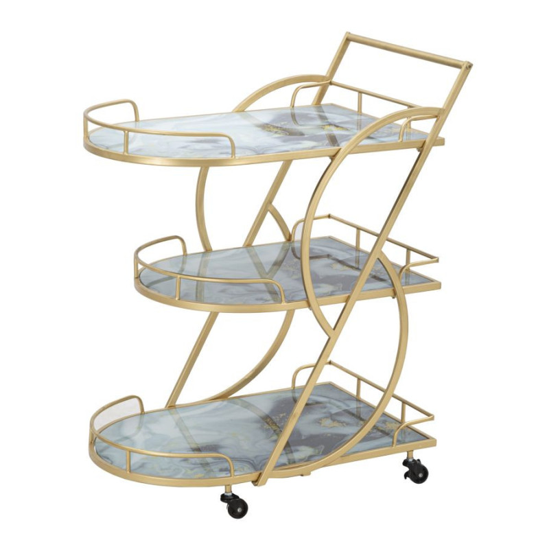 Carrello Marble Glassortiti Mix Cm71x45,5x84,5
