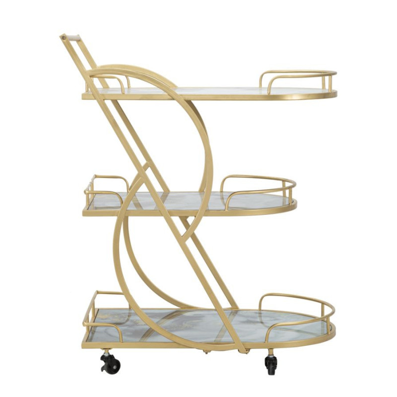 Carrello Marble Glassortiti Mix Cm71x45,5x84,5