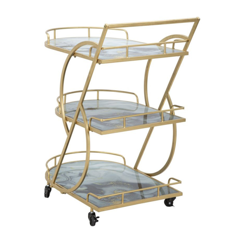 Carrello Marble Glassortiti Mix Cm71x45,5x84,5