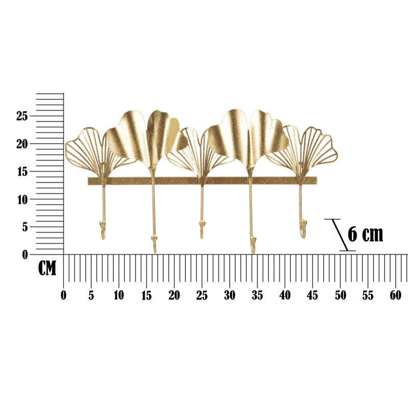 Apporta Abiti 5 Leaves cm 49,5x6x26,3