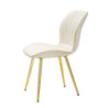 Sedia Paris Space Crema /gold Set 2 Pz cm 46x58x77