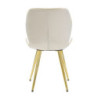 Sedia Paris Space Crema /gold Set 2 Pz cm 46x58x77