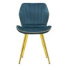 Sedia Paris Space Ottanio /gold Set 2 Pz cm 46x58x77