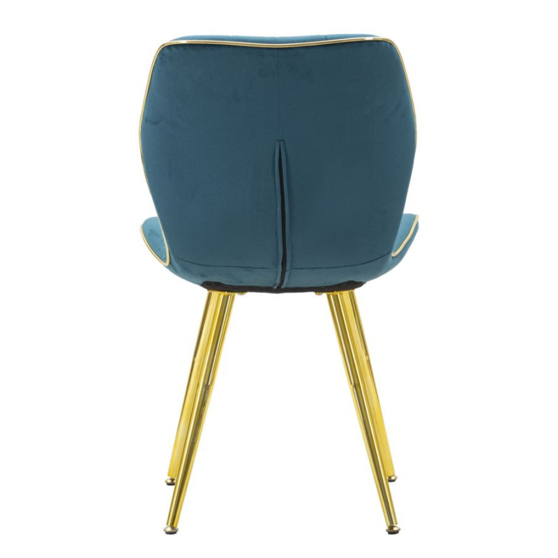 Sedia Paris Space Ottanio /gold Set 2 Pz cm 46x58x77
