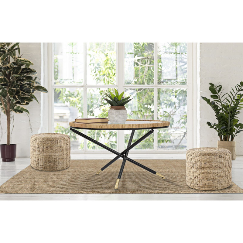 Tavolo Da Caffe' Saint Barth Rotondo cm ø 80x46,5