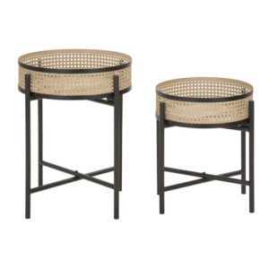 Tavolinetti Coppia Fuji cm ø 40x50-35x40