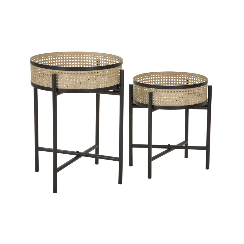 Tavolinetti Coppia Fuji cm ø 40x50-35x40