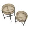 Tavolinetti Coppia Fuji cm ø 40x50-35x40