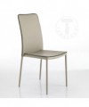 Sedia in pelle sintetica Kable - set da 4 tortora