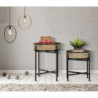 Tavolinetti Coppia Fuji cm ø 40x50-35x40