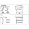 Carrello Fuji cm 60x30x80