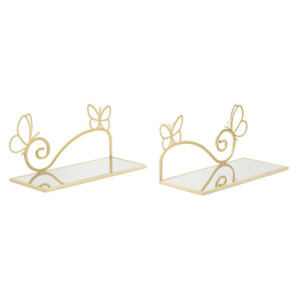 Comodino Mensola Butterfly Coppia cm 41,5x18x21