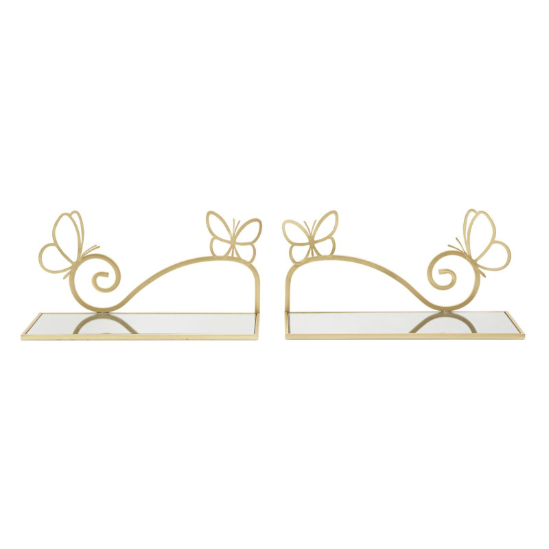 Comodino Mensola Butterfly Coppia cm 41,5x18x21