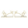 Comodino Mensola Butterfly Coppia cm 41,5x18x21