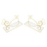 Comodino Mensola Butterfly Coppia cm 41,5x18x21