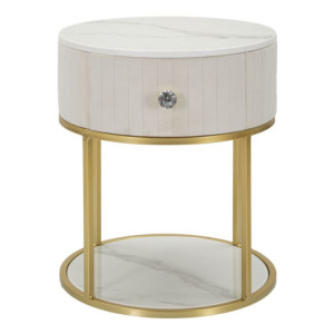 Comodino Montpellier Crema cm ø 42x48
