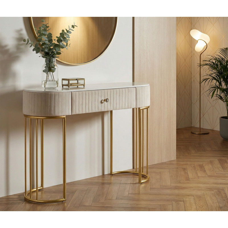 Consolle Montpellier Crema cm 100x40x75