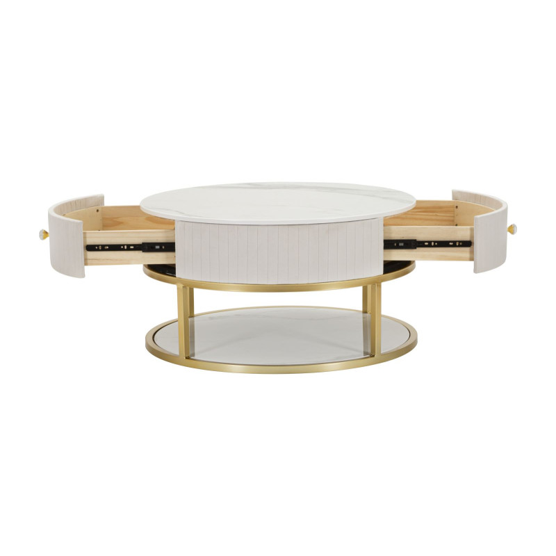 Tavolo Da Caffe' Montpellier Crema cm ø 75x36