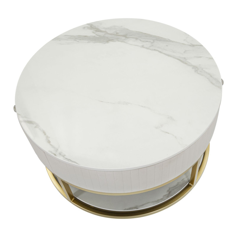 Tavolo Da Caffe' Montpellier Crema cm ø 75x36