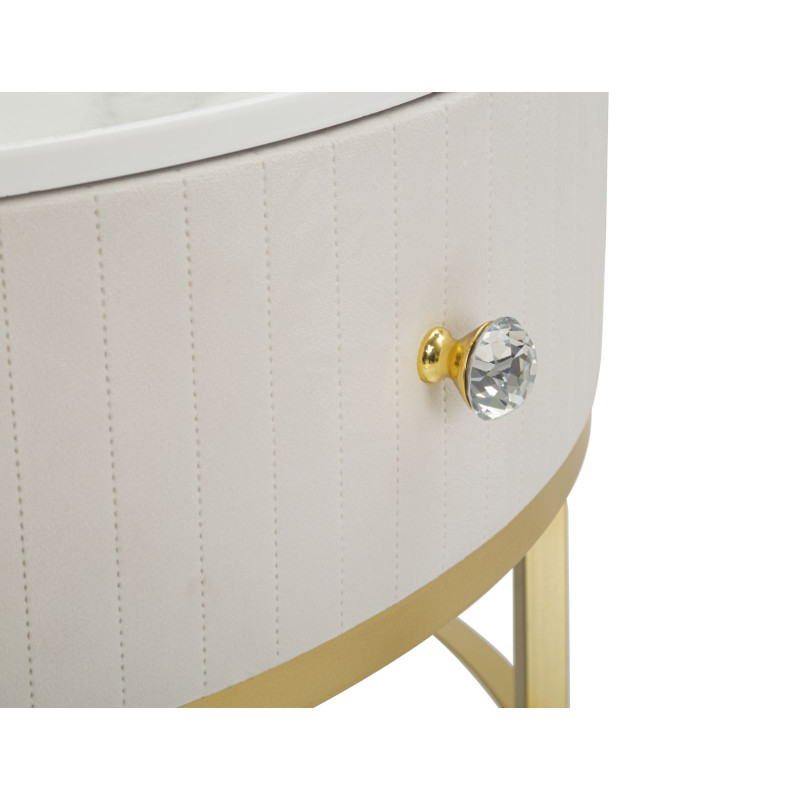 Tavolo Da Caffe' Montpellier Crema cm ø 75x36
