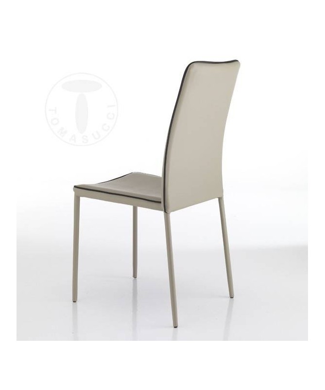 Sedia in pelle sintetica Kable - set da 4 tortora