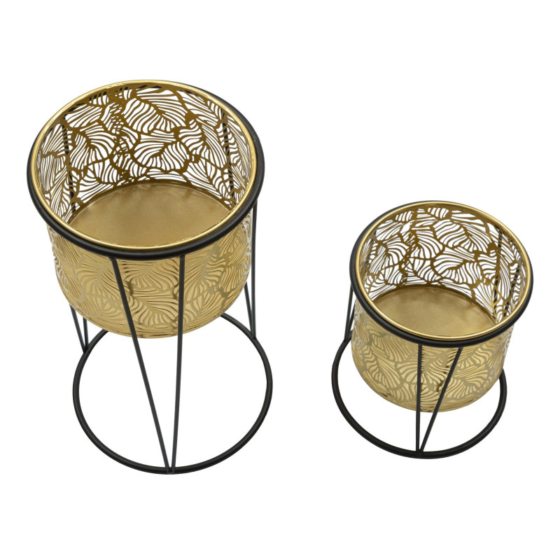 Portavasi coppia i Leavy Coppia -a- 40 cm | levante shop