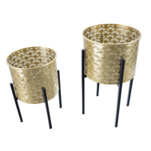 Zoom Porta Vasi Glissy Stand Coppia -a- cm ø 21x38-19x28
