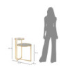 Tavolinetto 2 Levels cm 50x40x60,5