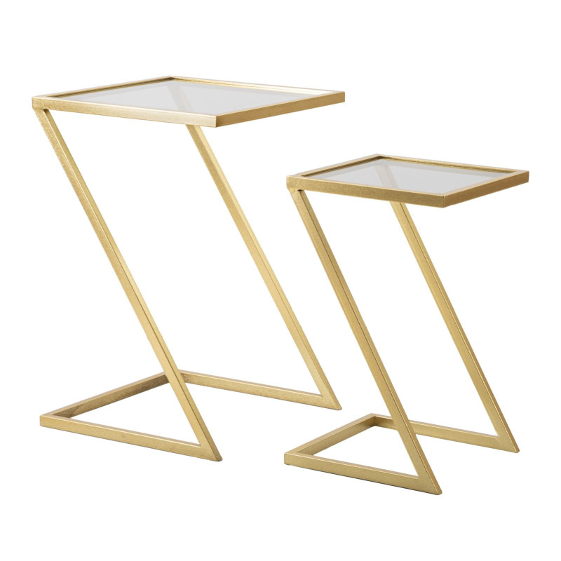 Tavolinetti Z Coppia cm 40x40x60-30x30x50
