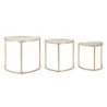Tavolinetti Da Caffe' Triangle Set 3 Pz cm ø 60x50-50x45-40x40