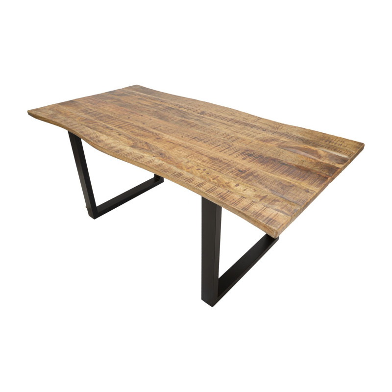 Tavolo Da Pranzo Edge Allungabile cm 180x90x77-lunghezza Totale 280 (legno Di Mango)