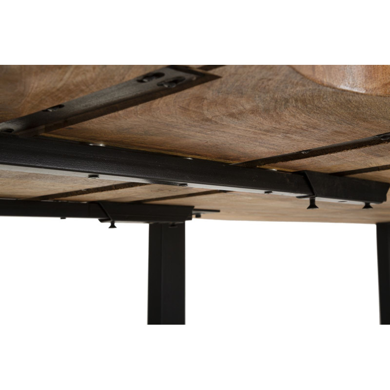 Tavolo Da Pranzo Edge Allungabile cm 180x90x77-lunghezza Totale 280 (legno Di Mango)