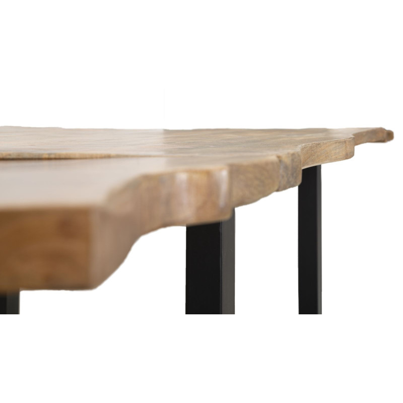 Tavolo Da Pranzo Edge Allungabile cm 180x90x77-lunghezza Totale 280 (legno Di Mango)