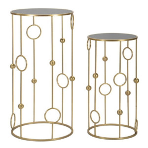 Tavolinetto Cage Coppia cm ø 50x100-40x80