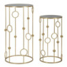 Tavolinetto Cage Coppia cm ø 50x100-40x80