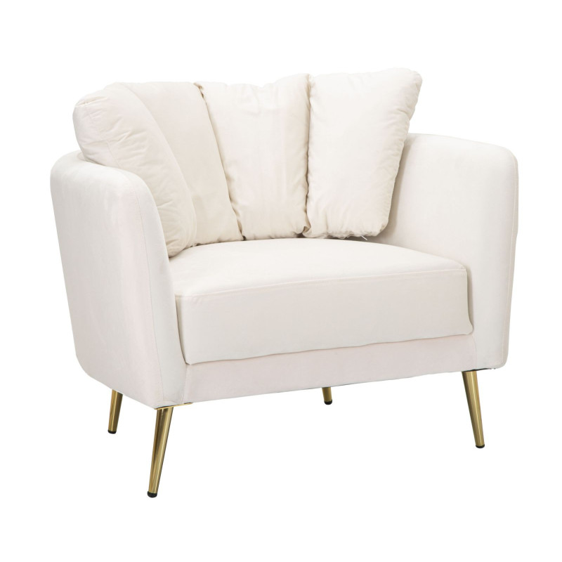 Poltrona Kiev Crema cm 88x77x74