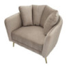 Poltrona Kiev Grigia cm 88x77x74