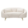 Divanetto 2 Posti Oslo Con Cuscini Crema cm 148x84x68