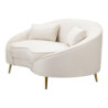 Divanetto 2 Posti Oslo Con Cuscini Crema cm 148x84x68