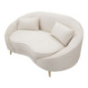 Divanetto 2 Posti Oslo Con Cuscini Crema cm 148x84x68