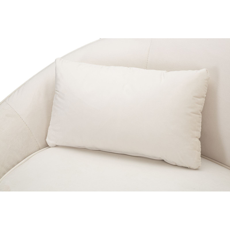 Divanetto 2 Posti Oslo Con Cuscini Crema cm 148x84x68
