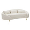 Divano 3 Posti Oslo Con Cuscini Crema cm 185x84x68