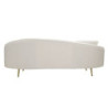 Divano 3 Posti Oslo Con Cuscini Crema cm 185x84x68