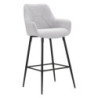Sgabello Bar Grey Set 2 Pz cm 55x55x109