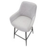Sgabello Bar Grey Set 2 Pz cm 55x55x109
