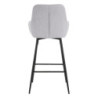 Sgabello Bar Grey Set 2 Pz cm 55x55x109