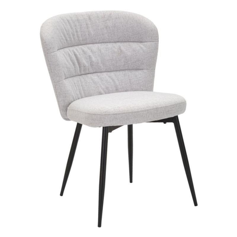 Sedia Losanna Grigia Set 2 Pz cm 58x60,5x85